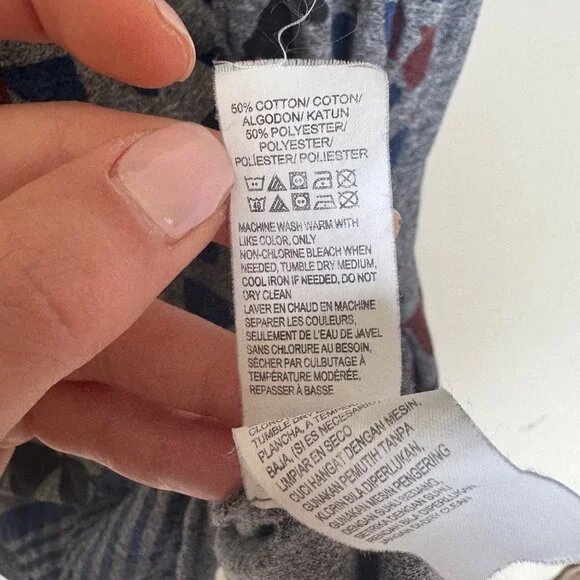 Lucky Brand Womens Geometric Print Gray T-Shirt Size 3X - Picture 5 of 8